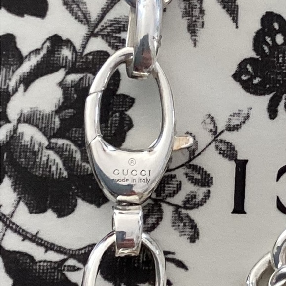 Gucci Sterling Silver Necklace Double G New in Gift Box With Pouch - Picture 5 of 12